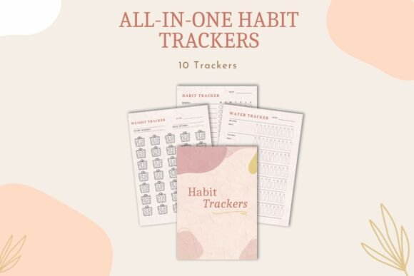 Download Digital &amp; Printable Habit Tracker - Tracker Collection
