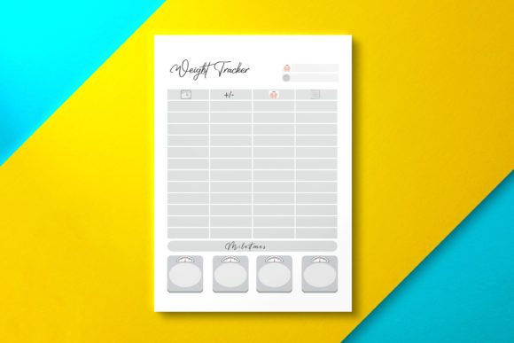 Download Canva Weight Loss Tracker KDP - Tracker Collection