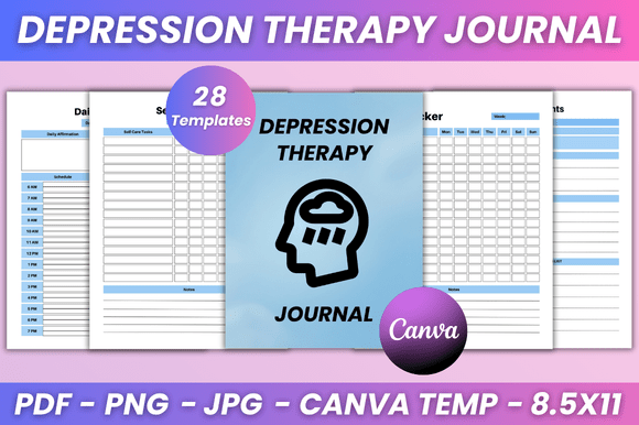 Download Depression Therapy Journal Kdp Interior - Premium Resources