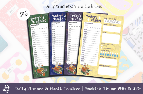 Download Bookish Daily Planner &amp; Habit Tracker - Tracker Collection