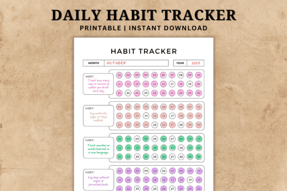 Download Daily Habit Tracker Template - Tracker Collection