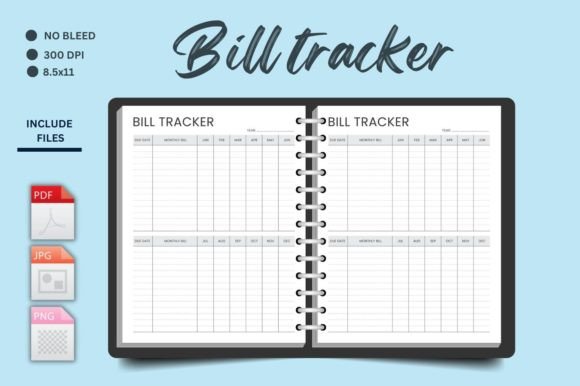 Download Bill Tracker Kdp Planner - Tracker Collection
