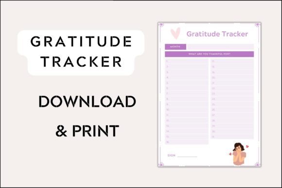 Download Gratitude Tracker Template - Tracker Collection